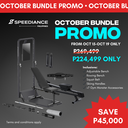 OCTOBER BUNDLE PROMO: Speediance Workout Benches with Skiing Handles and Squat Belt